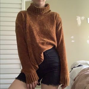 Chenille turtleneck
